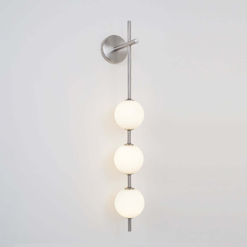 Elegant Vertikal Vegglampe i Glass