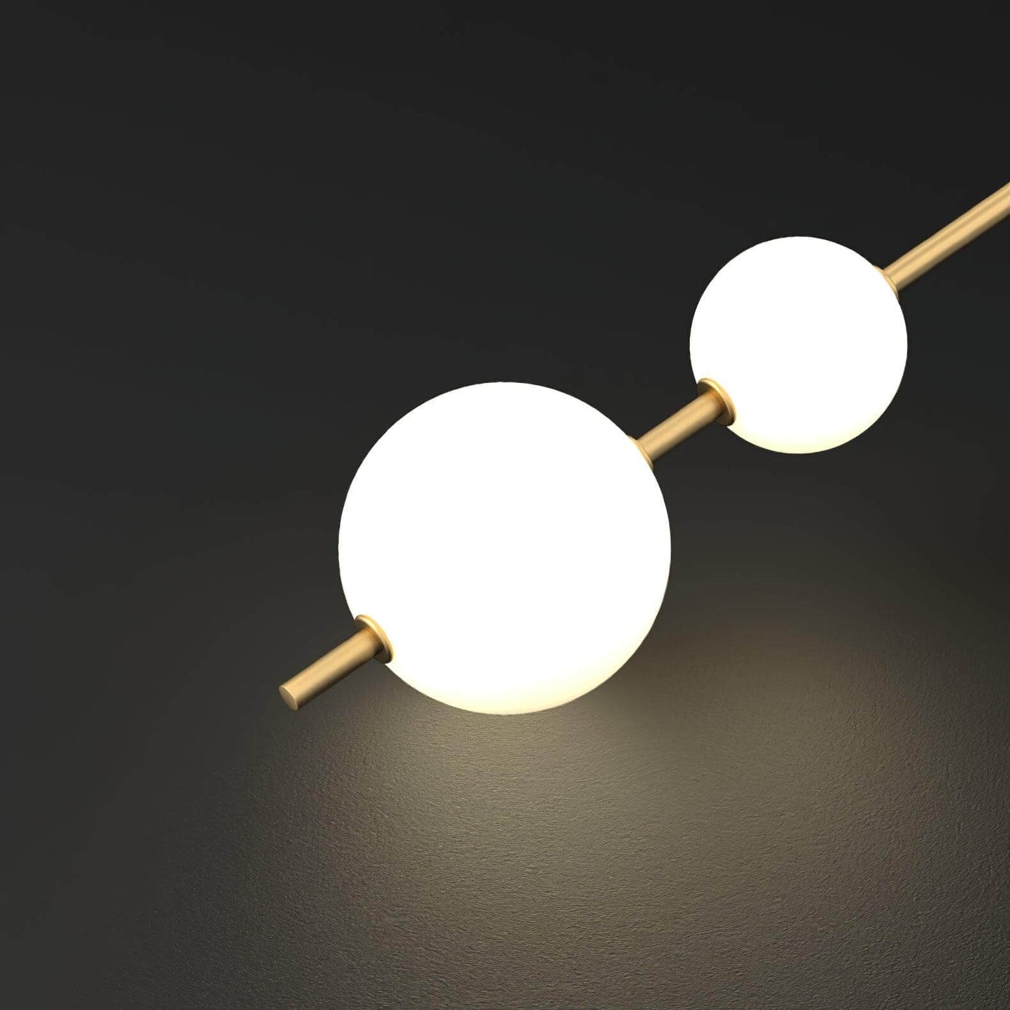 Elegant Vertikal Vegglampe i Glass