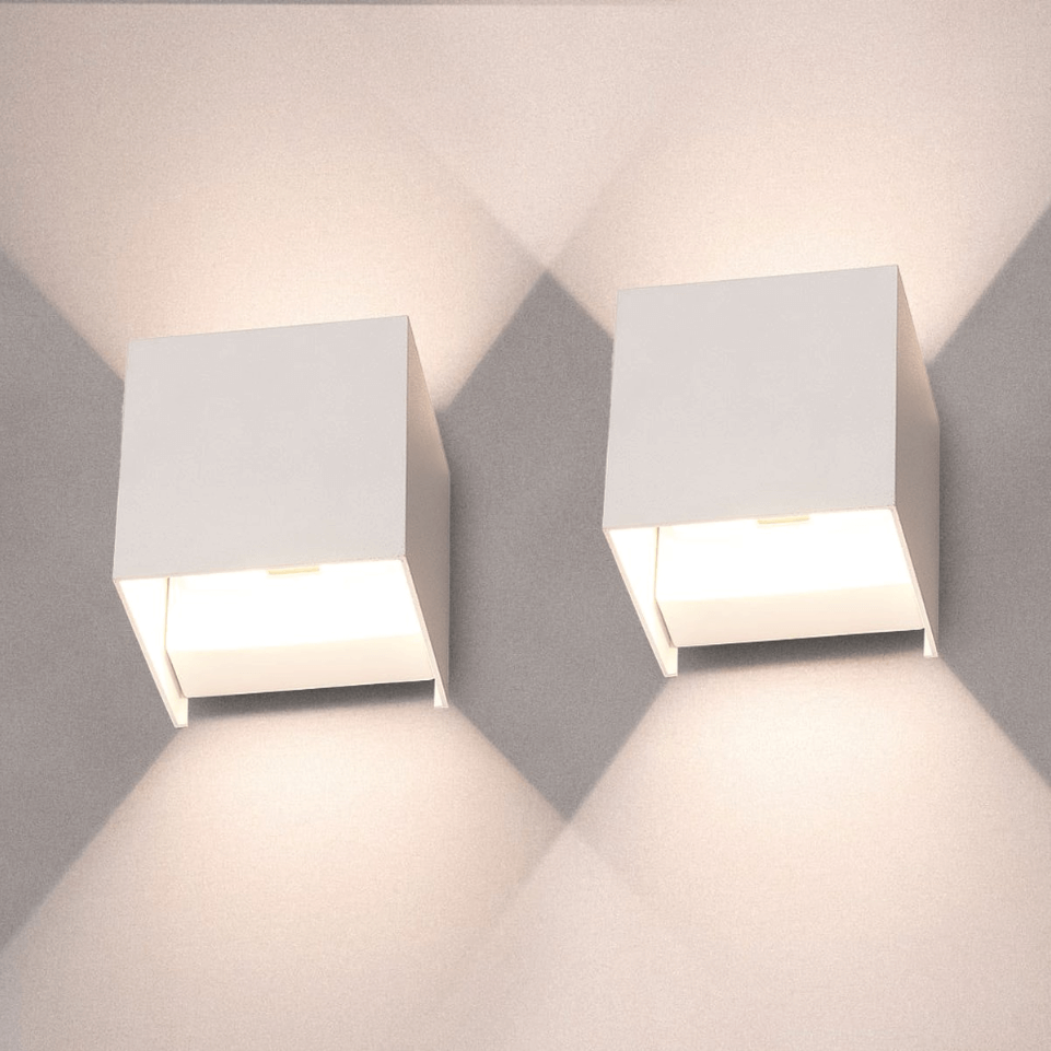 Moderne LED Vegglamper - 2-pakning