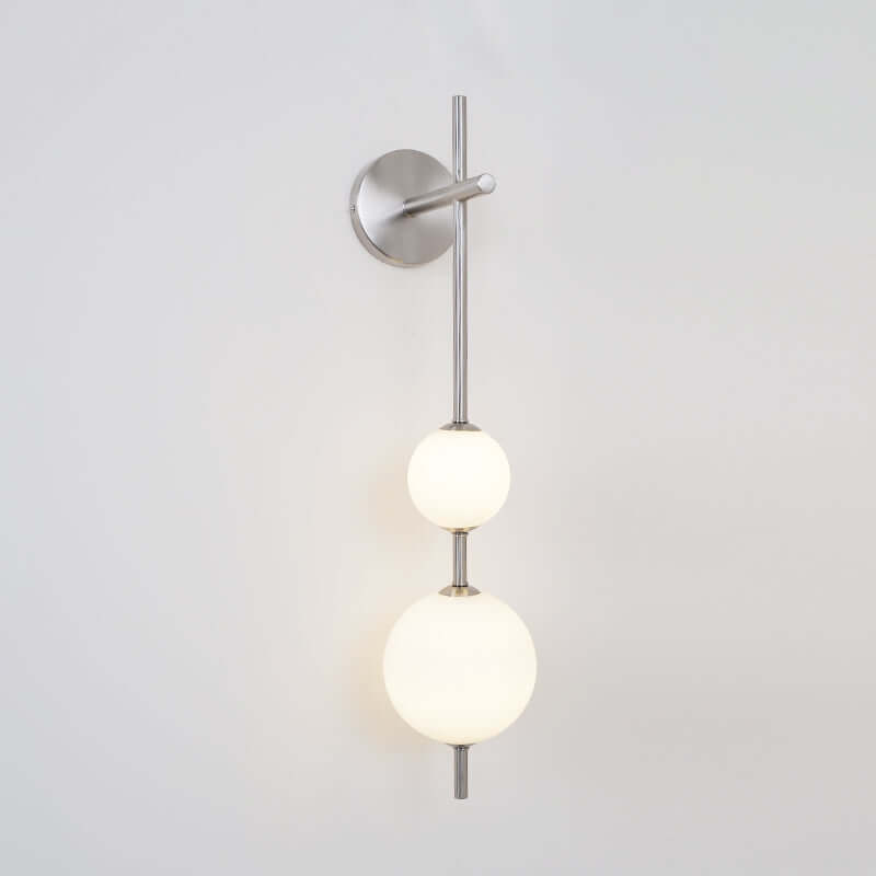 Elegant Vertikal Vegglampe i Glass