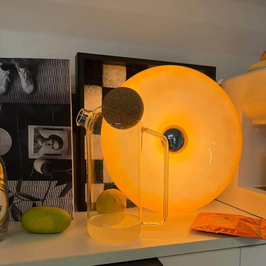 Stilren Donut Bord- eller Vegglampe