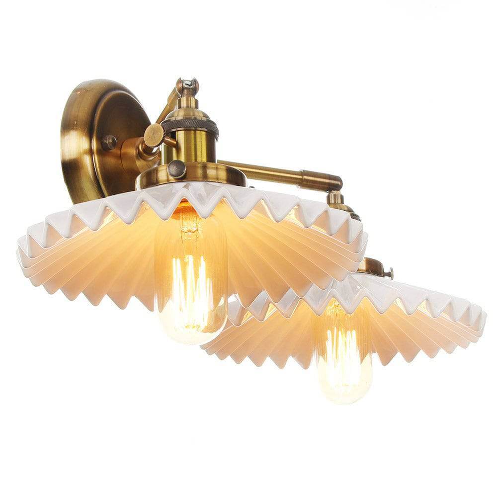 Dobbelthode Vegglampe i Antikk Stil