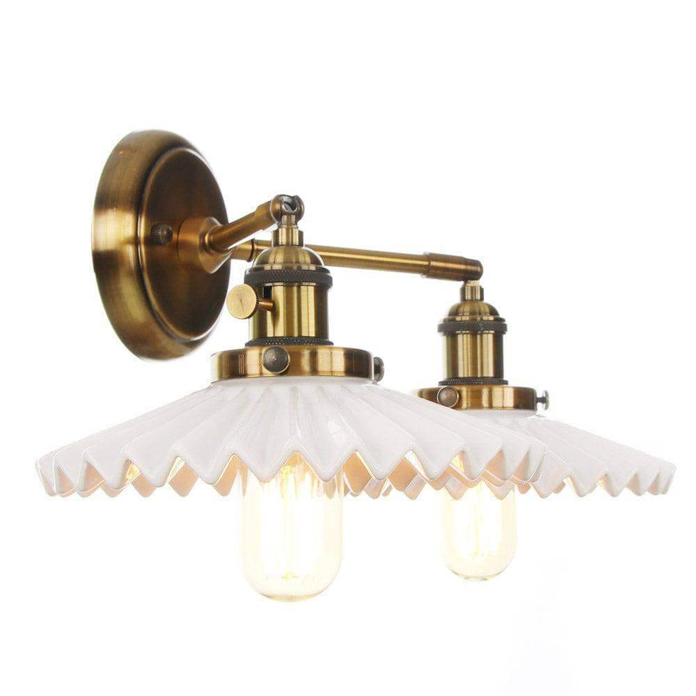 Dobbelthode Vegglampe i Antikk Stil