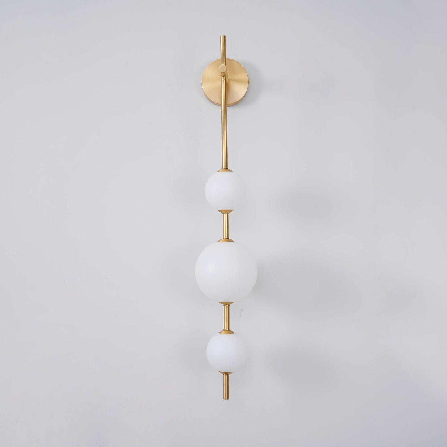 Elegant Vertikal Vegglampe i Glass