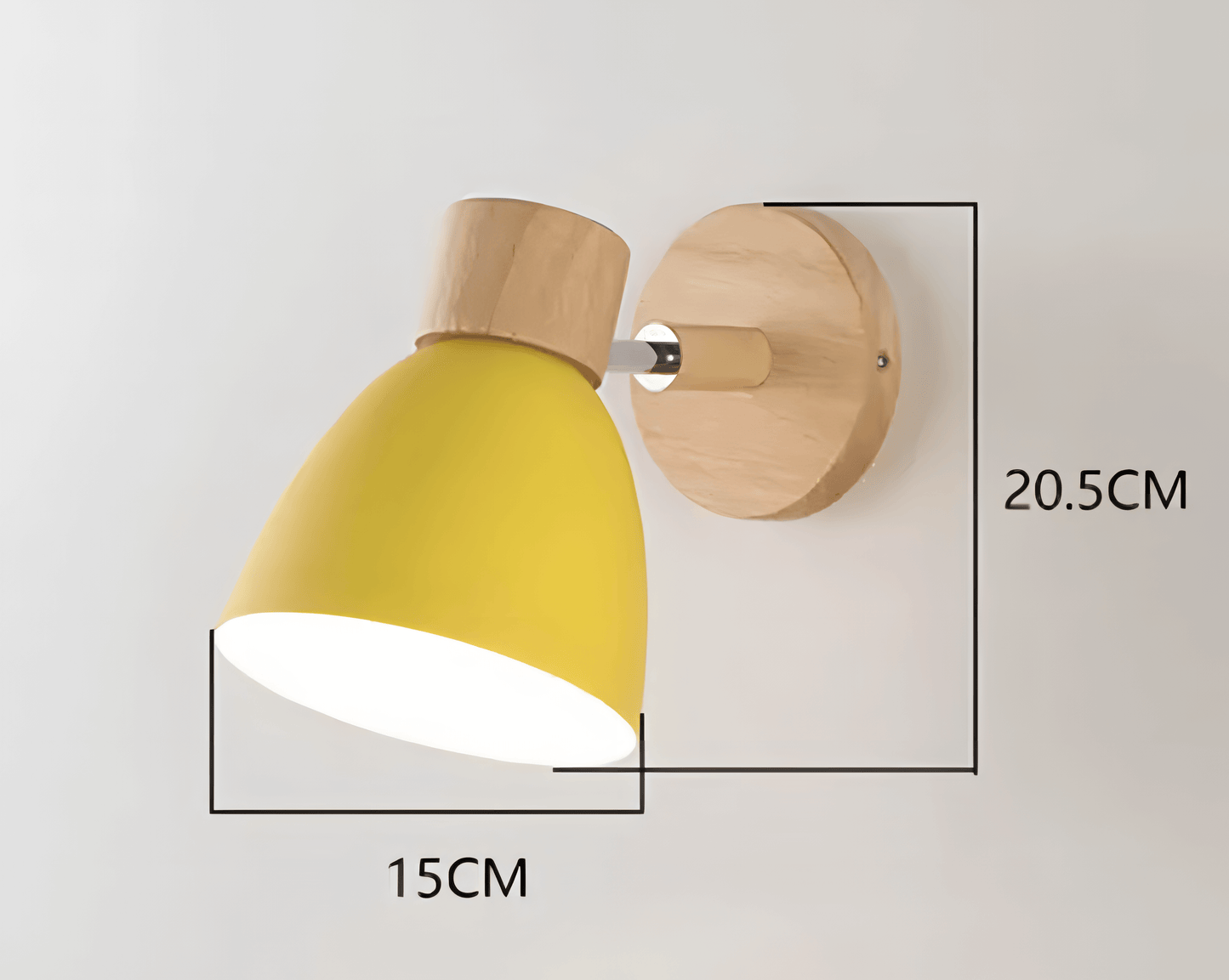 Elegant Vegglampe i Tre - Nordisk Design