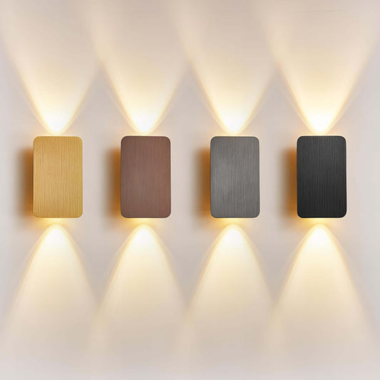 Elegant Rektangulær Vegglampe - Moderne LED Belysning