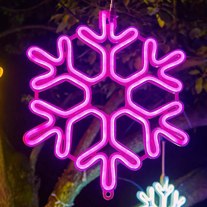 Vanntett LED-Snøfnugg Julelys - Utendørs