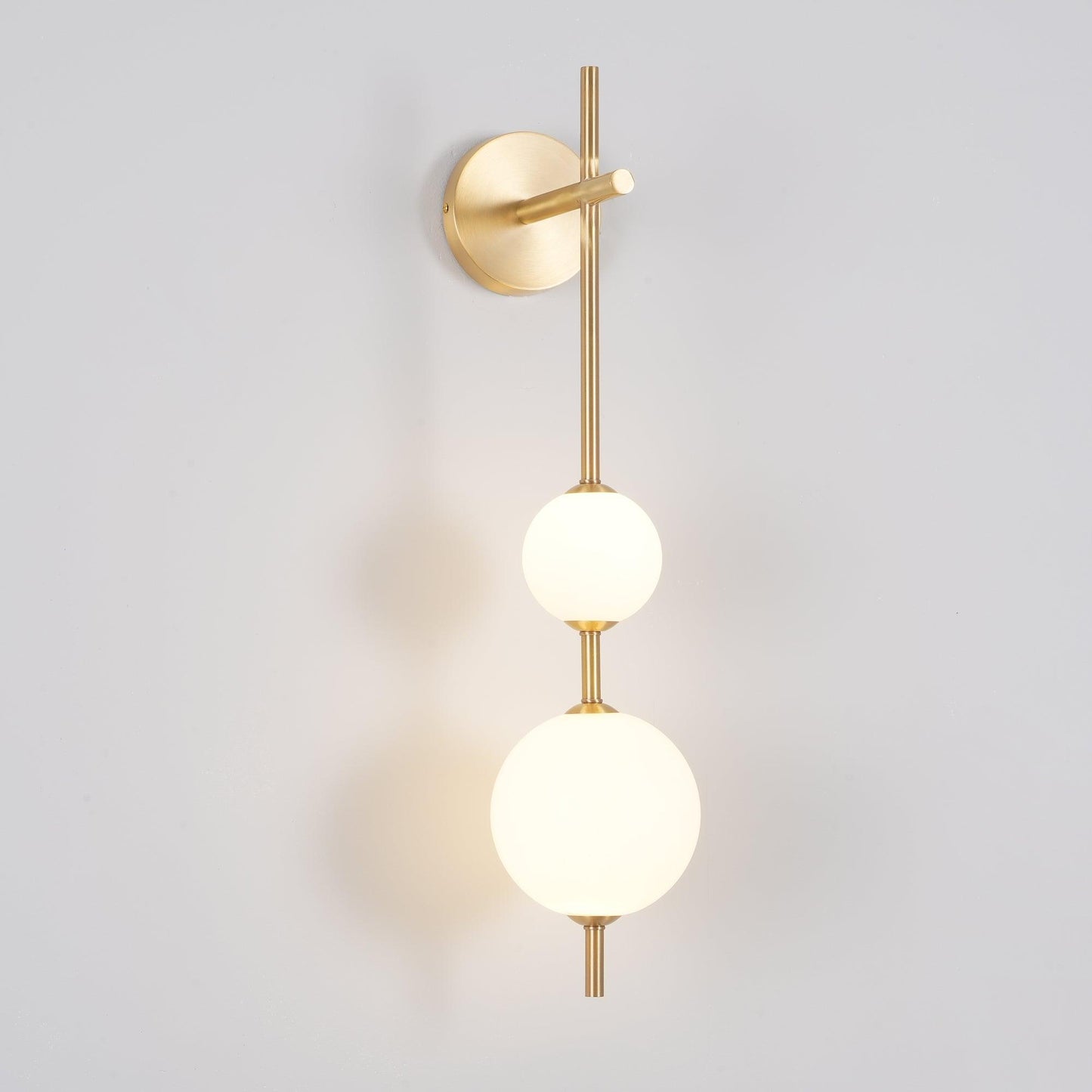 Elegant Vertikal Vegglampe i Glass