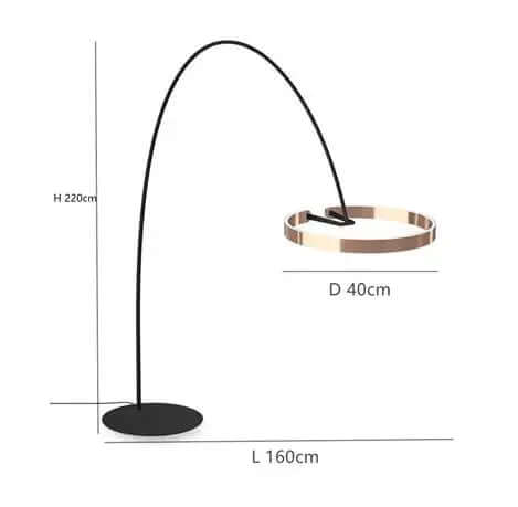 Elegant Gulvlampe med LED-lys
