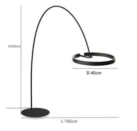 Elegant Gulvlampe med LED-lys