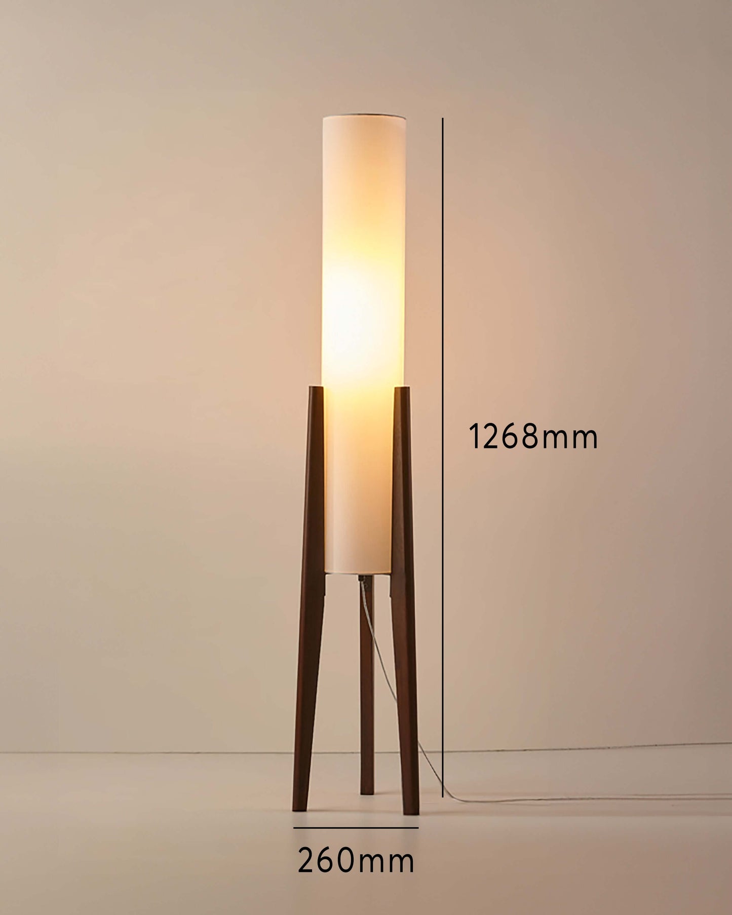 Elegant Gulvlampe i Tre – Moderne Design