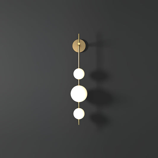 Elegant Vertikal Vegglampe i Glass
