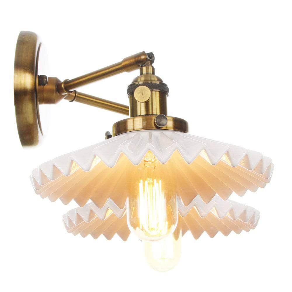 Dobbelthode Vegglampe i Antikk Stil