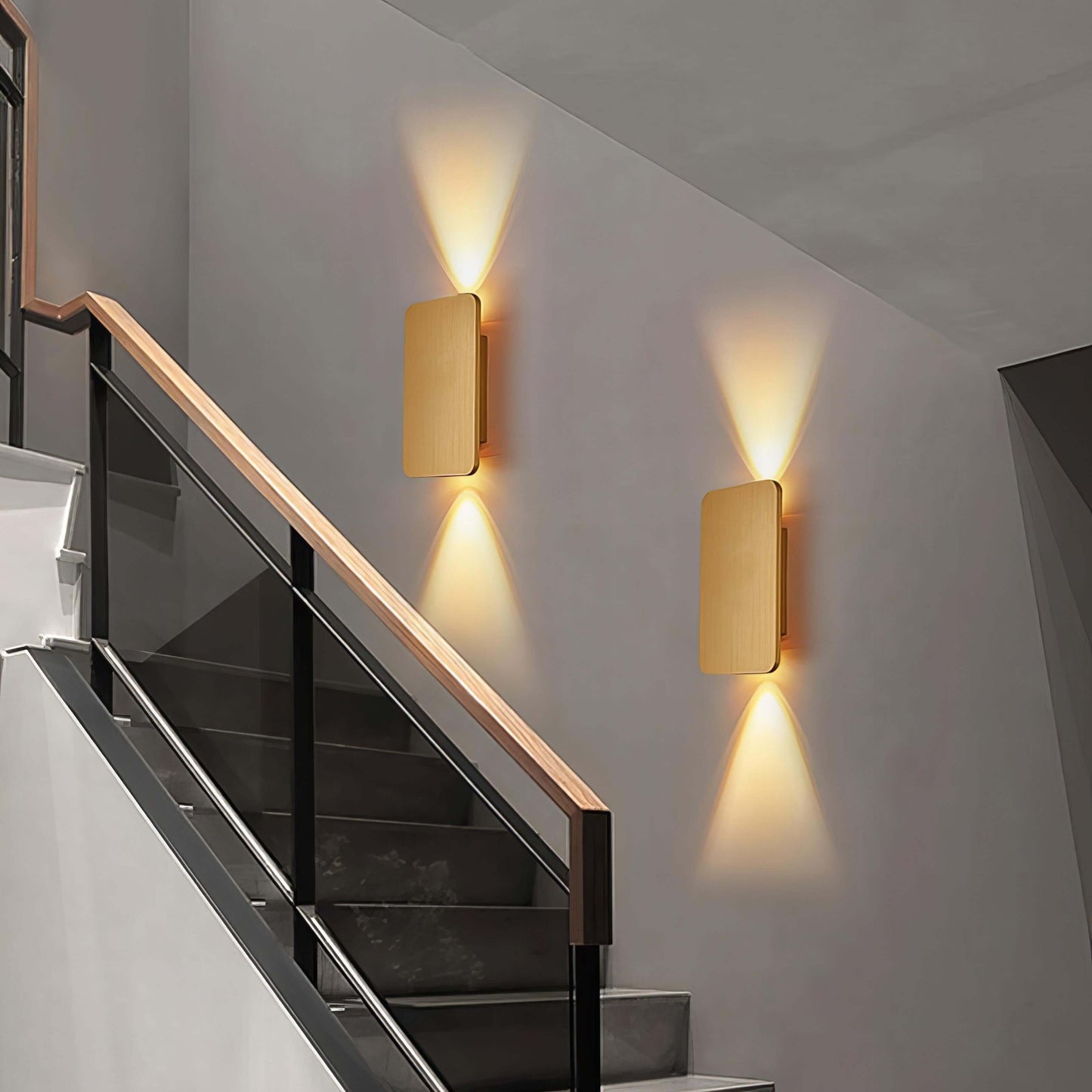 Elegant Rektangulær Vegglampe - Moderne LED Belysning