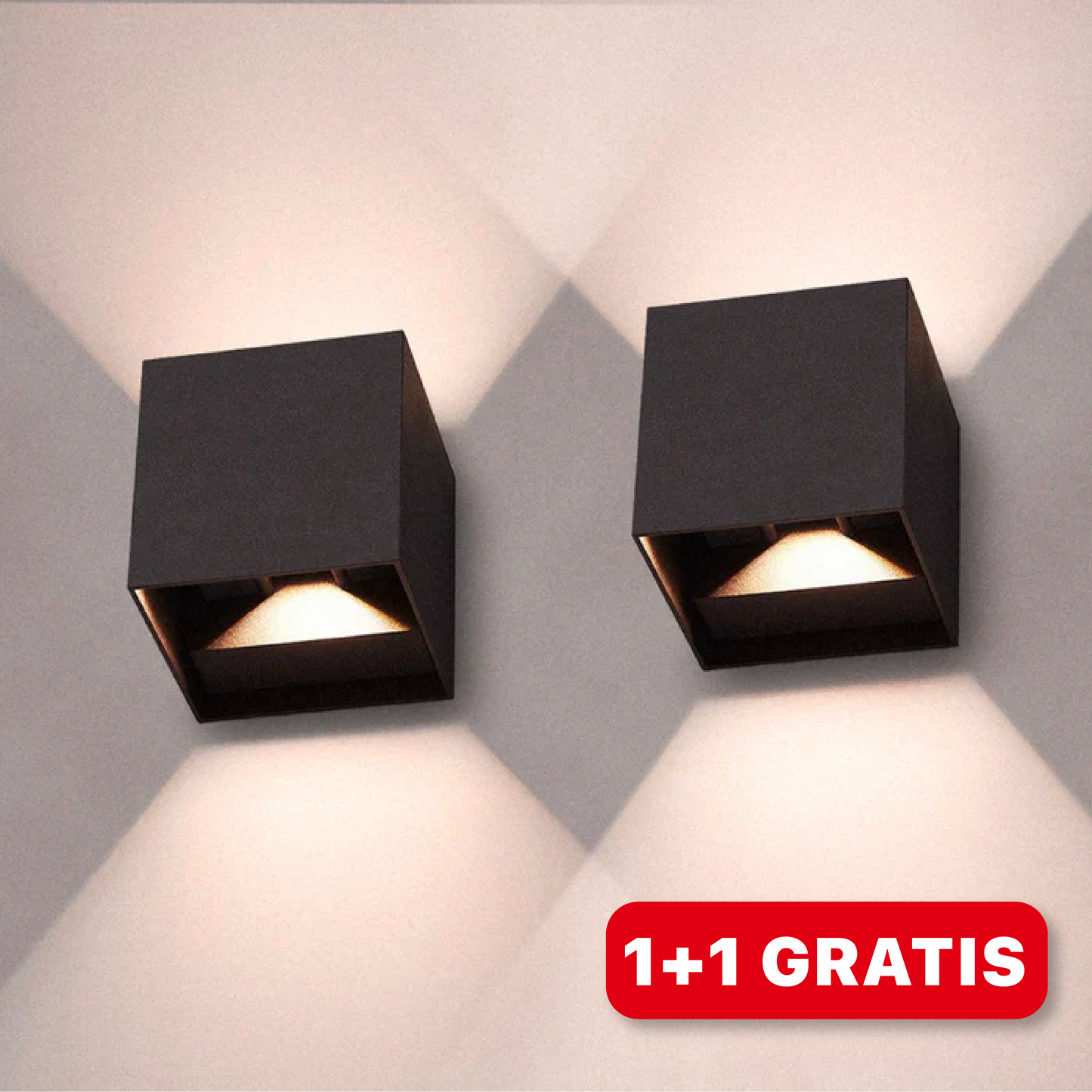 Moderne LED Vegglamper - 2-pakning