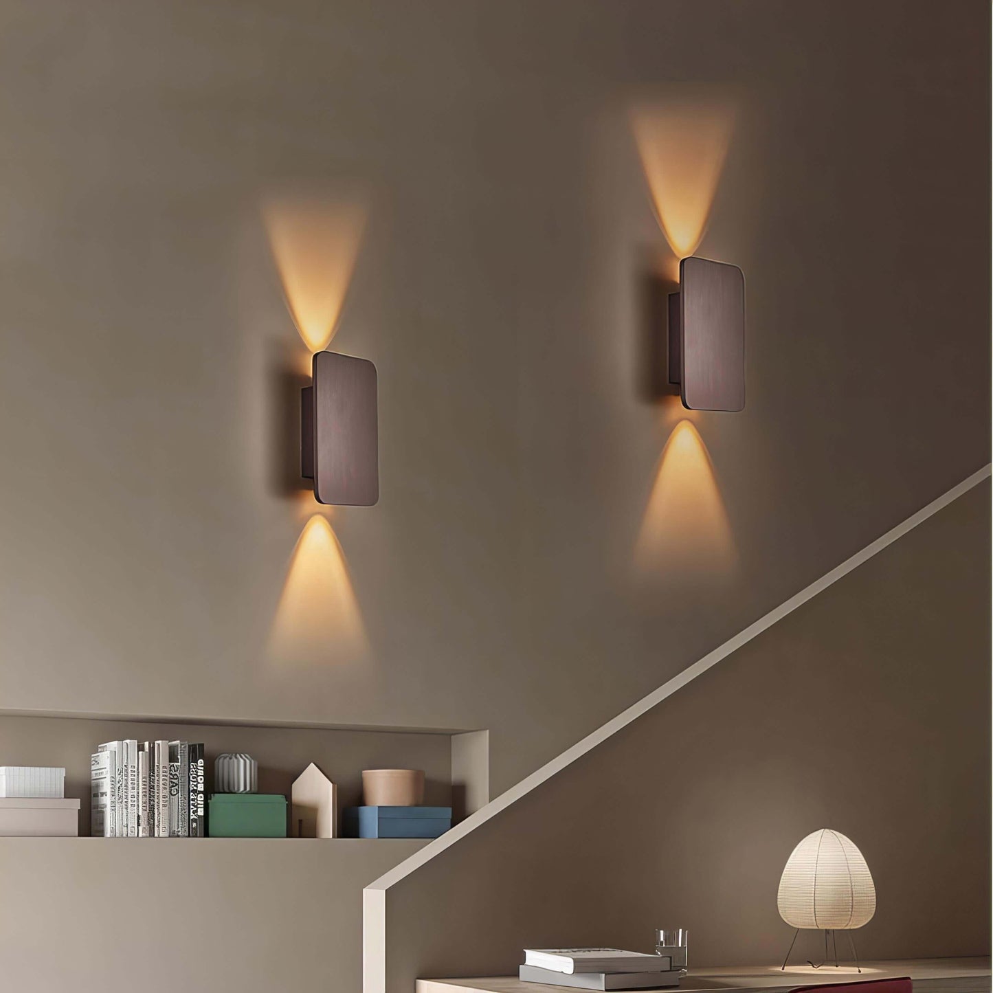 Elegant Rektangulær Vegglampe - Moderne LED Belysning