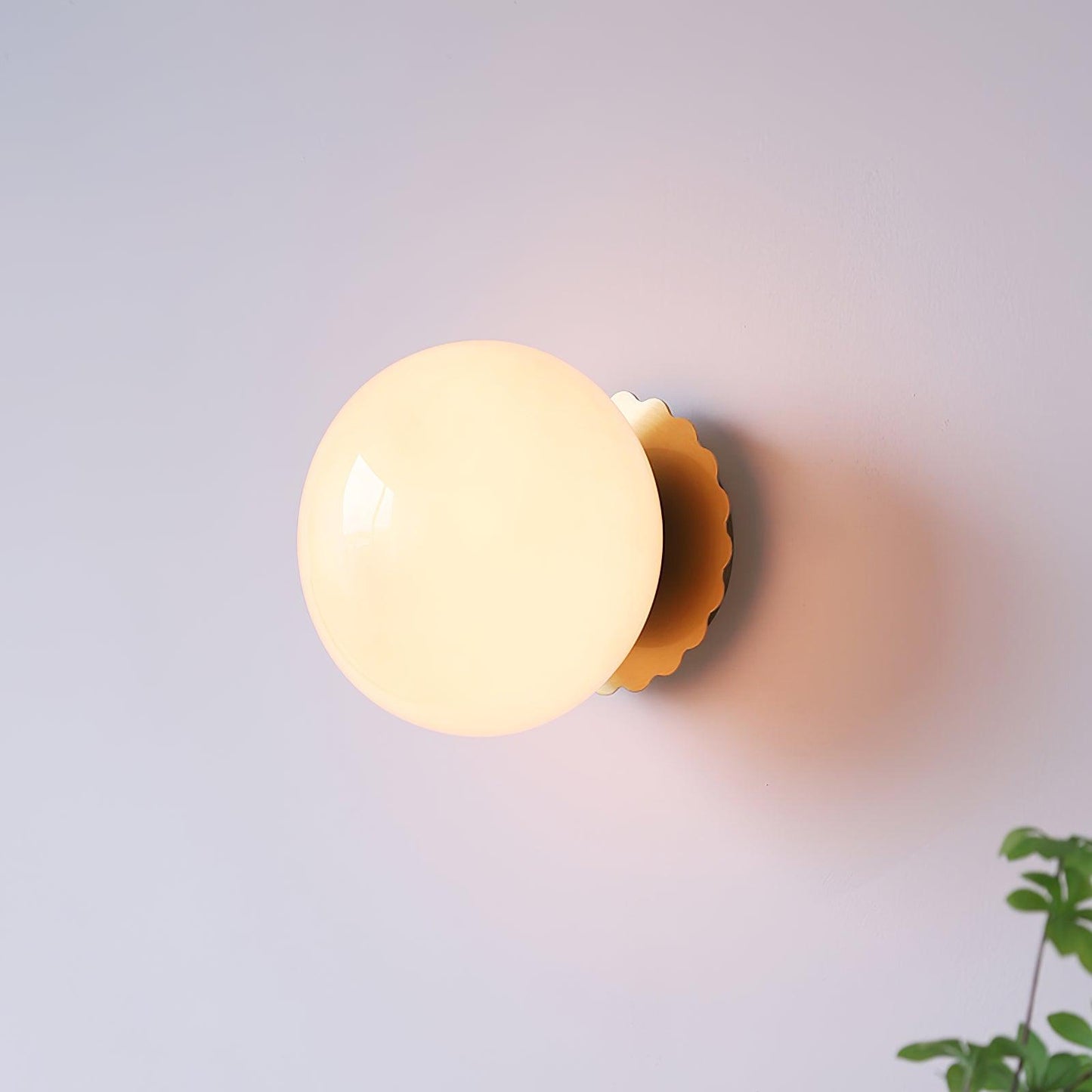 Elegant Bordlampe med Glasskjerm - Modern Hjembelysning