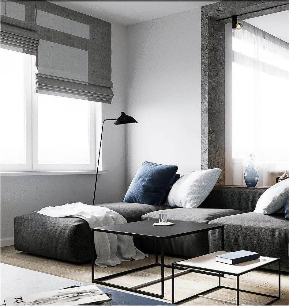 Elegant Tre-armet Gulvlampe