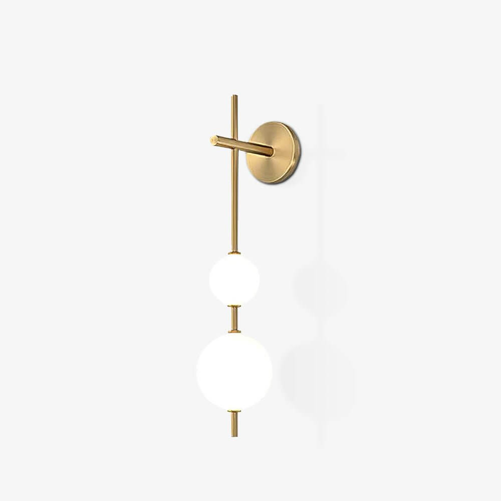 Elegant Vertikal Vegglampe i Glass