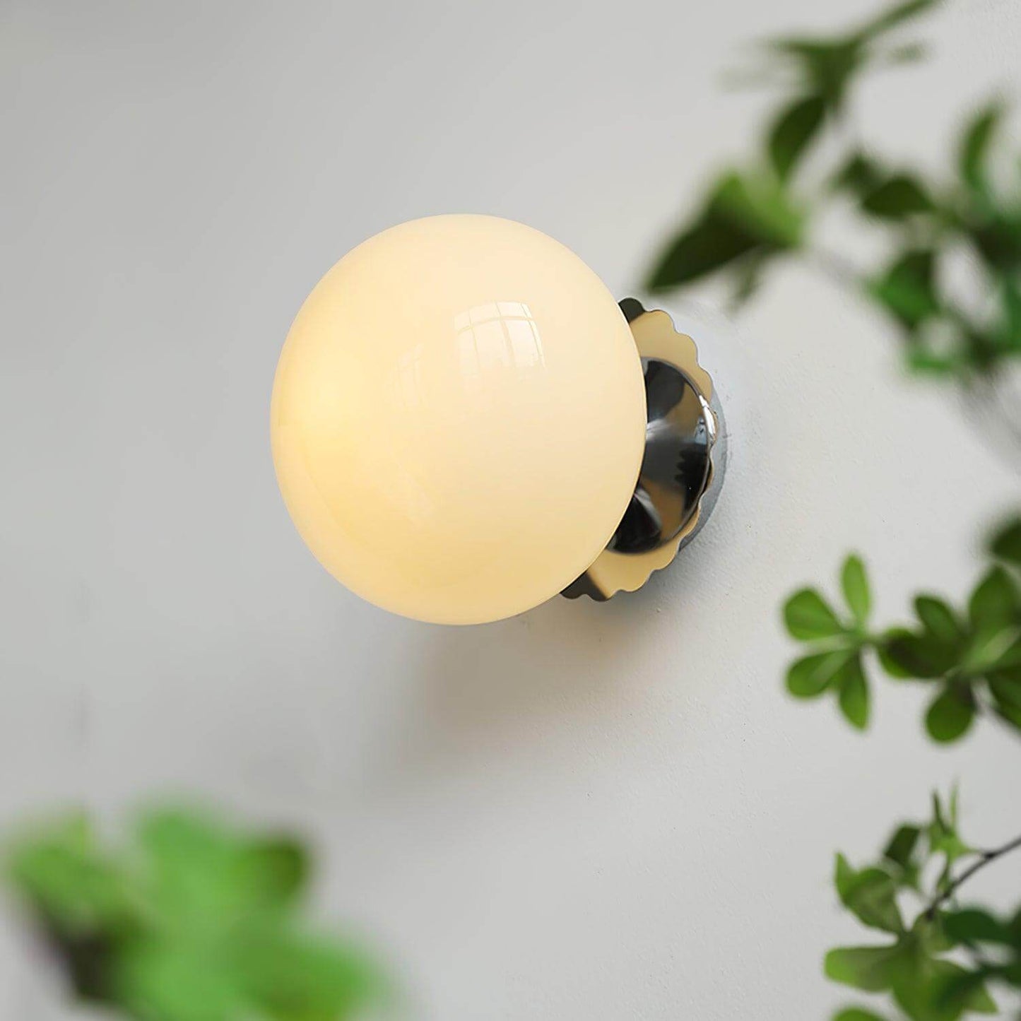 Elegant Bordlampe med Glasskjerm - Modern Hjembelysning
