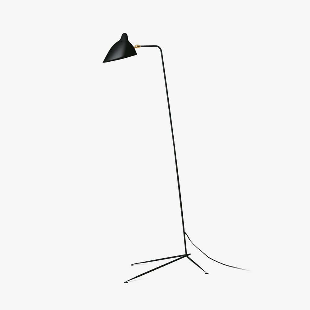 Elegant Tre-armet Gulvlampe