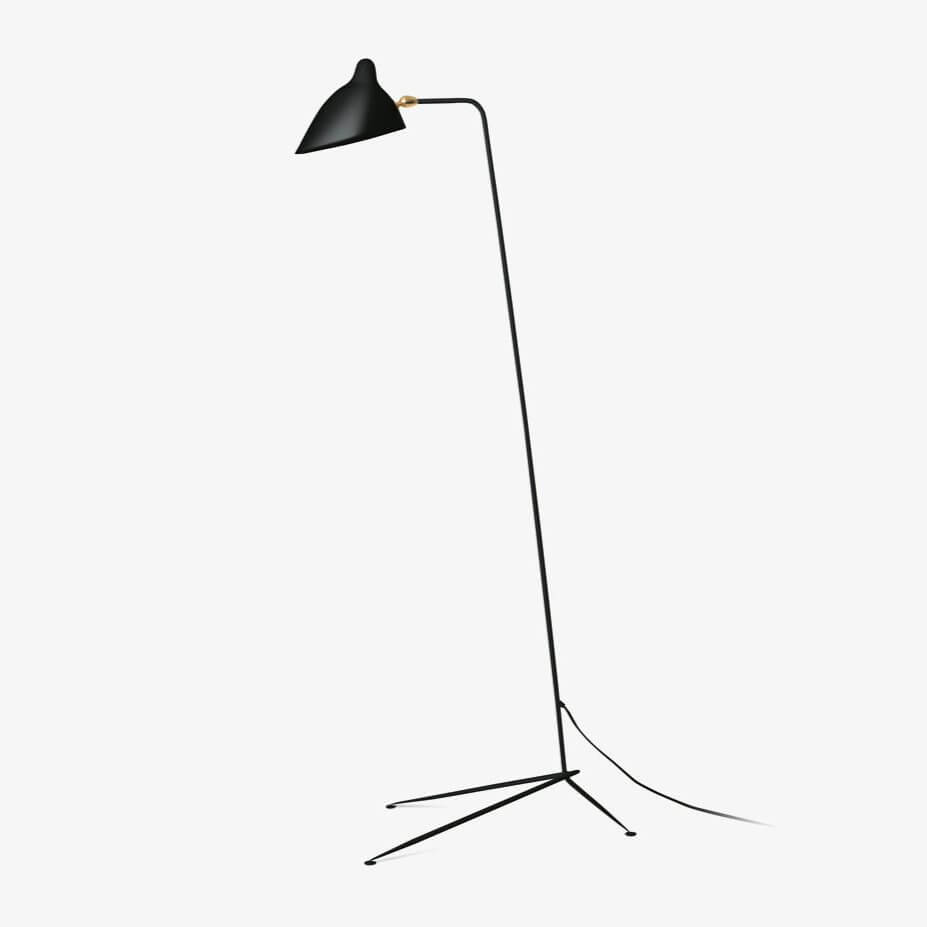Elegant Tre-armet Gulvlampe
