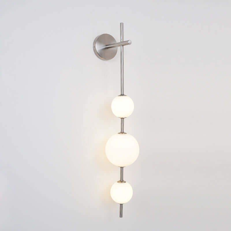 Elegant Vertikal Vegglampe i Glass