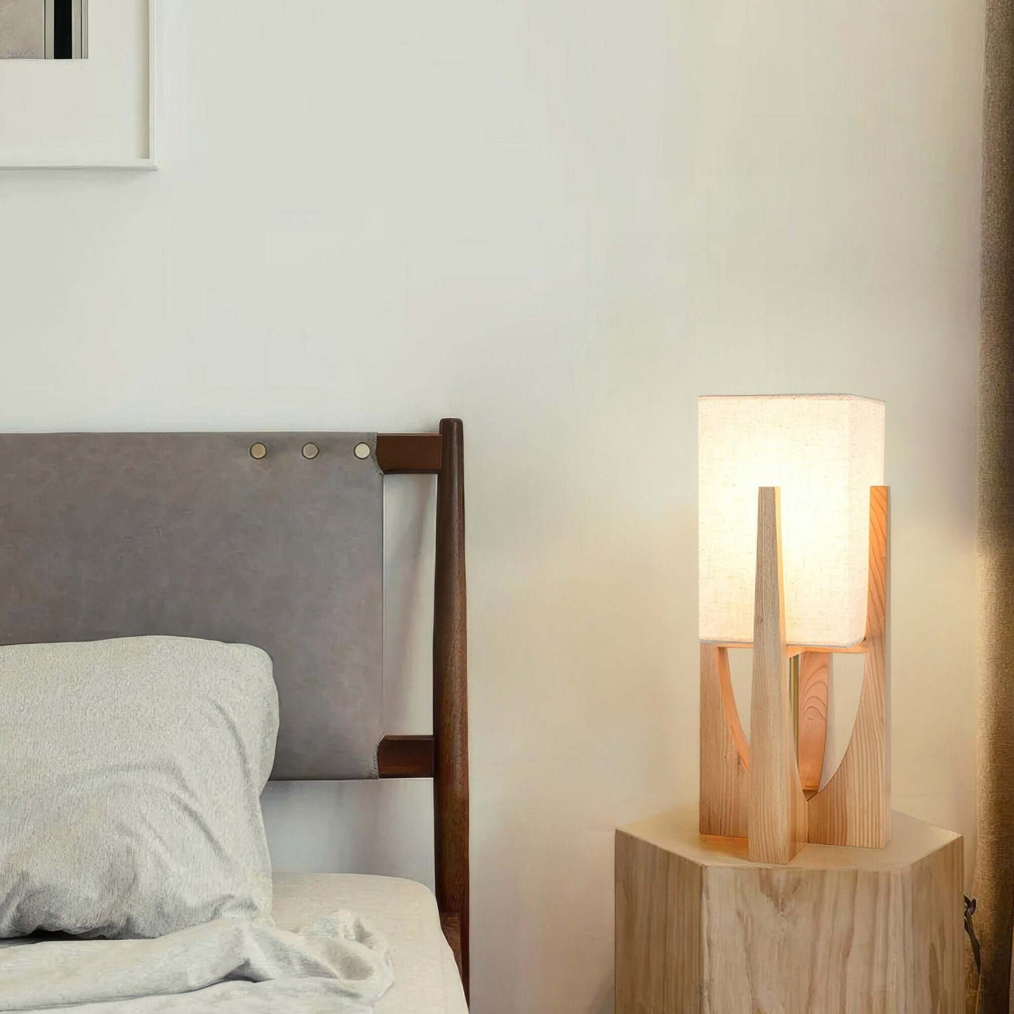 Japansk Stil Gulvlampe i Tre