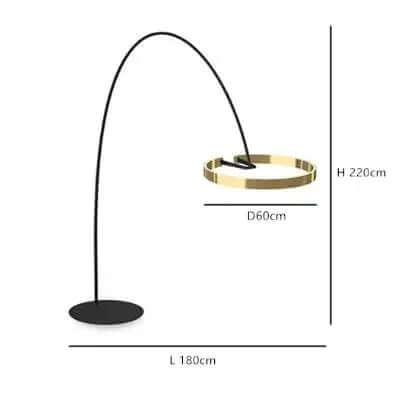 Elegant Gulvlampe med LED-lys