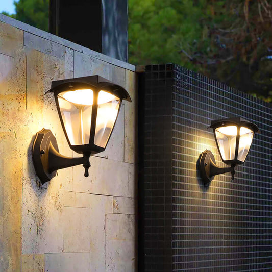 Elegant Solcelledrevet Vegglampe - Utendørs LED-Belysning