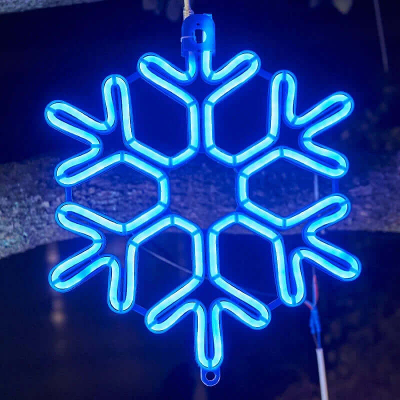 Vanntett LED-Snøfnugg Julelys - Utendørs