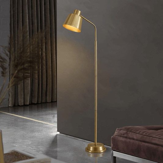 Elegant Gulvlampe i Messing - Moderne Design