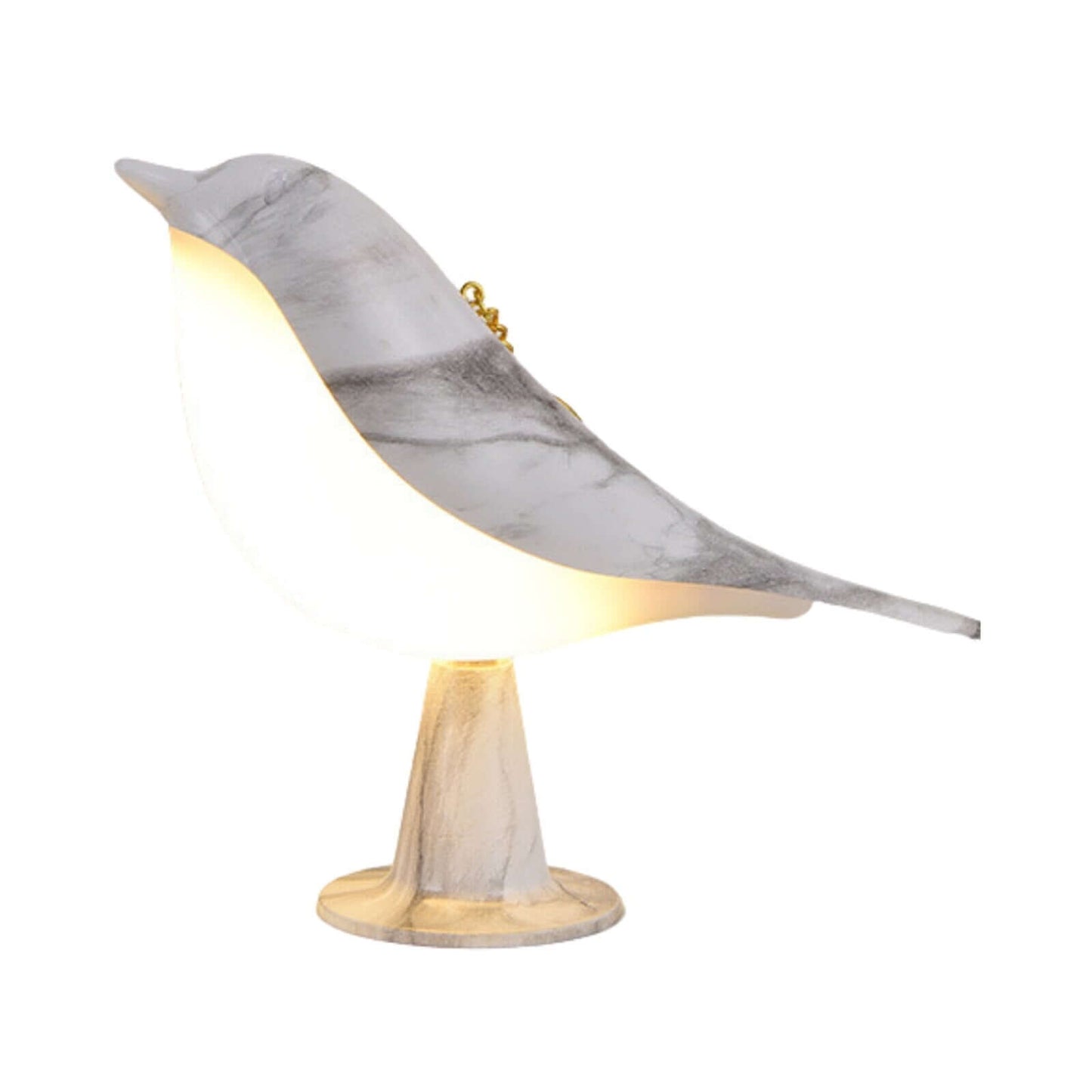 Elegant Bordlampe med Fuglmotiv