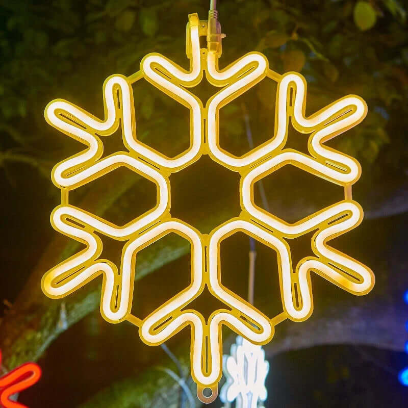 Vanntett LED-Snøfnugg Julelys - Utendørs