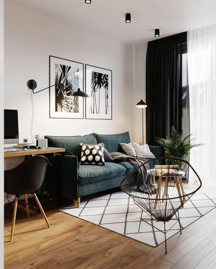 Elegant Tre-armet Gulvlampe