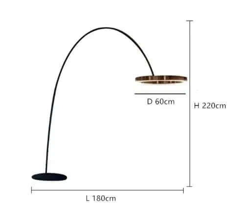 Elegant Gulvlampe med LED-lys