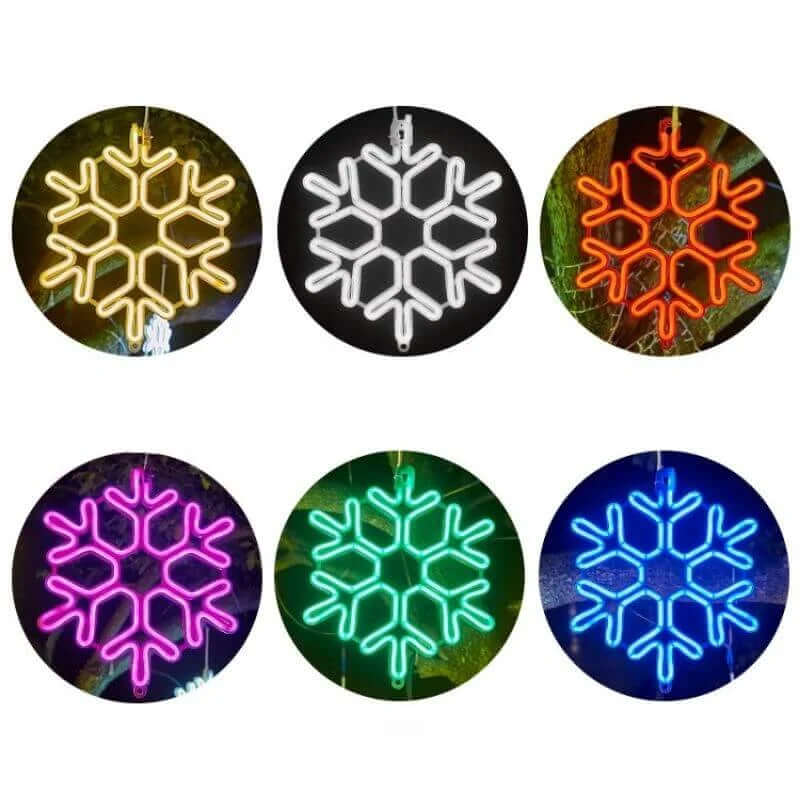 Vanntett LED-Snøfnugg Julelys - Utendørs