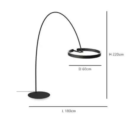 Elegant Gulvlampe med LED-lys