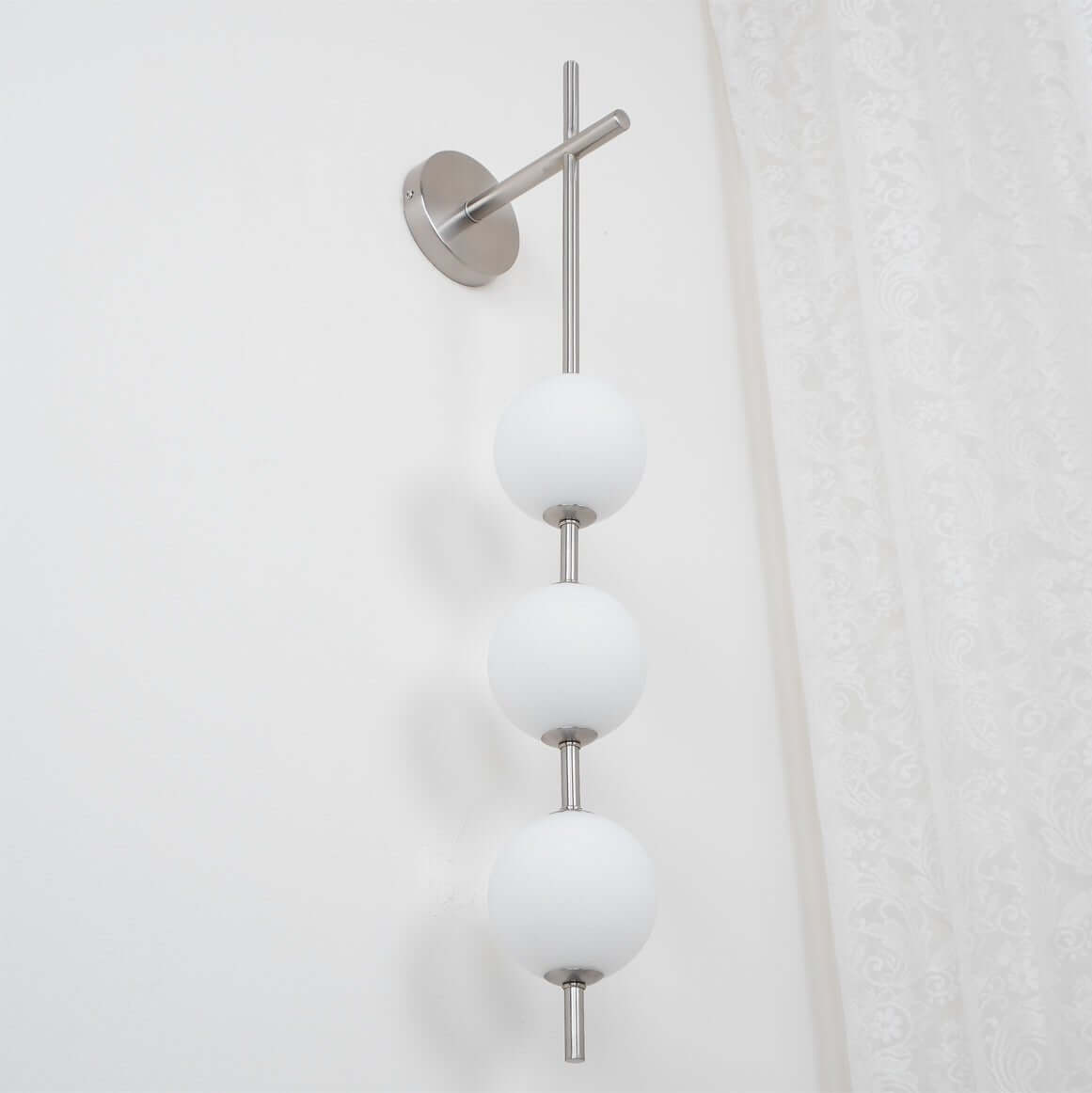 Elegant Vertikal Vegglampe i Glass