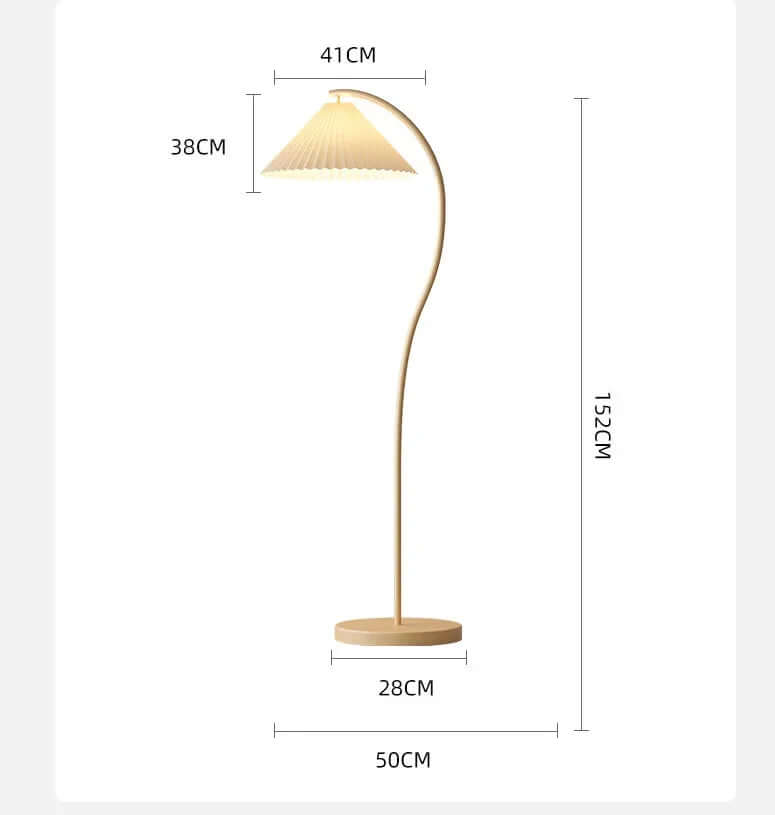 Elegant LED Gulvlampe – Stoffdesign