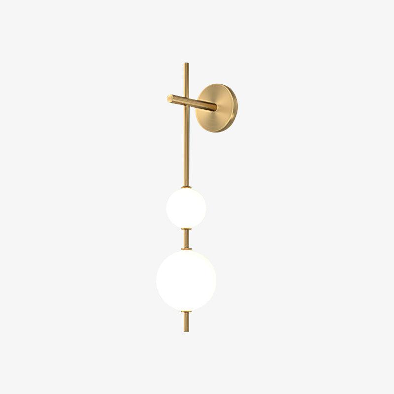 Elegant Vertikal Vegglampe i Glass