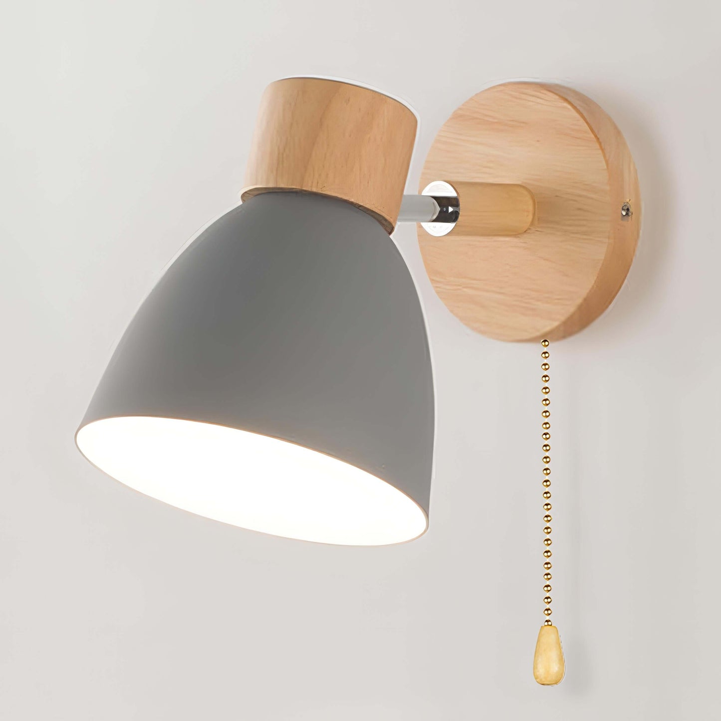 Elegant Vegglampe i Tre - Nordisk Design