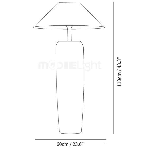 Rustikk Gulvlampe i Tre - Elegant & Funksjonell Belysning