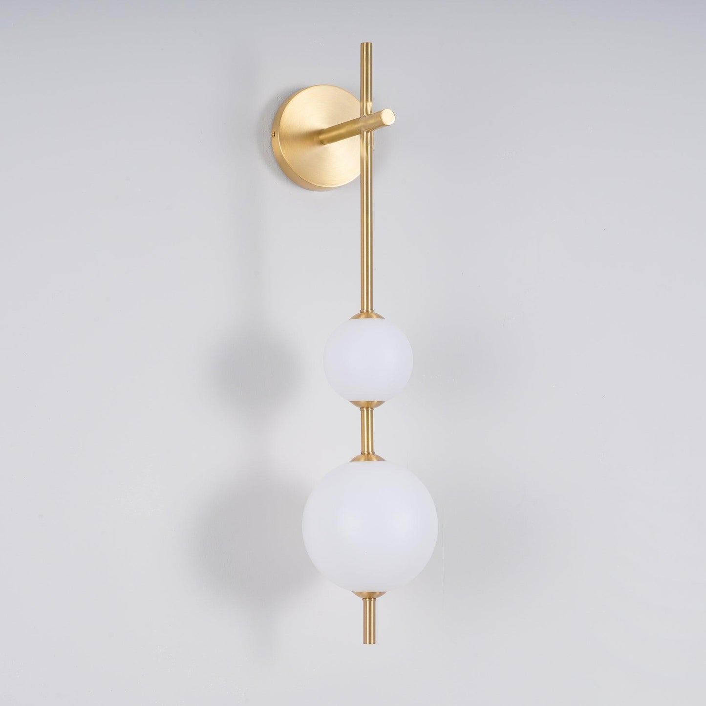 Elegant Vertikal Vegglampe i Glass