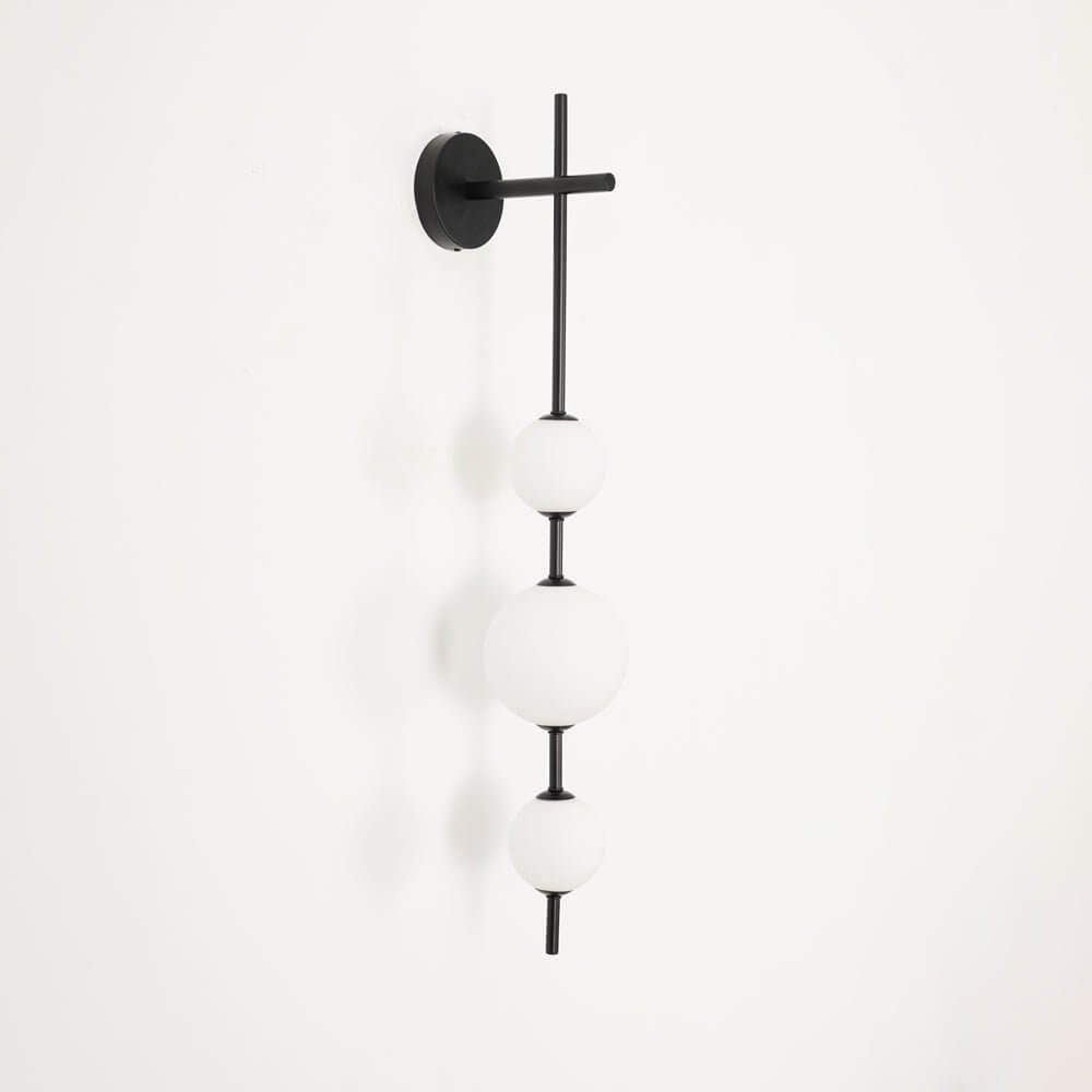Elegant Vertikal Vegglampe i Glass