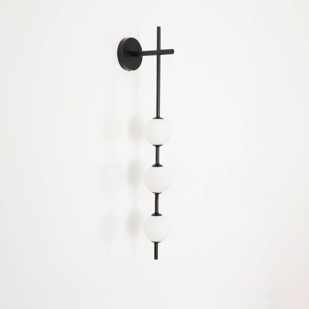 Elegant Vertikal Vegglampe i Glass