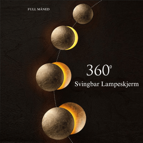 Elegant Vegglampe - Solformørkelse Design