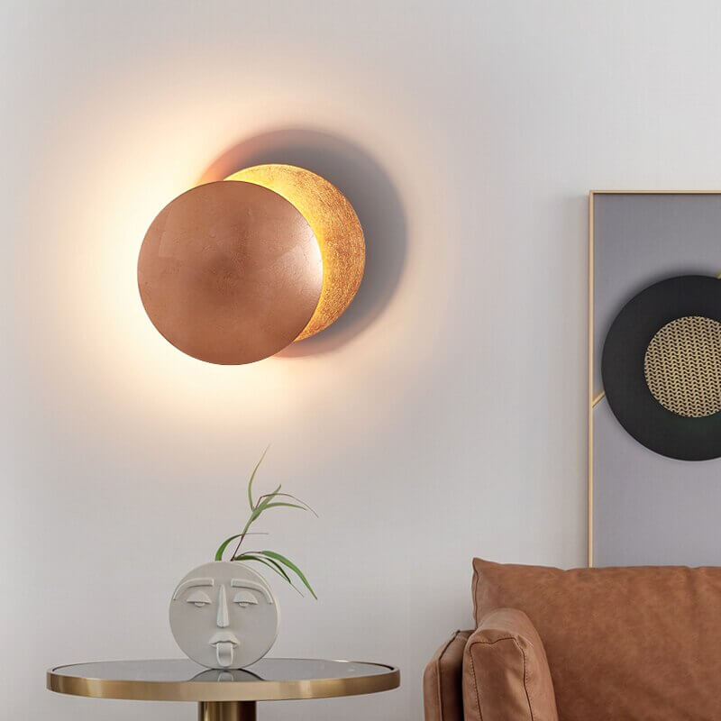 Elegant Vegglampe - Solformørkelse Design