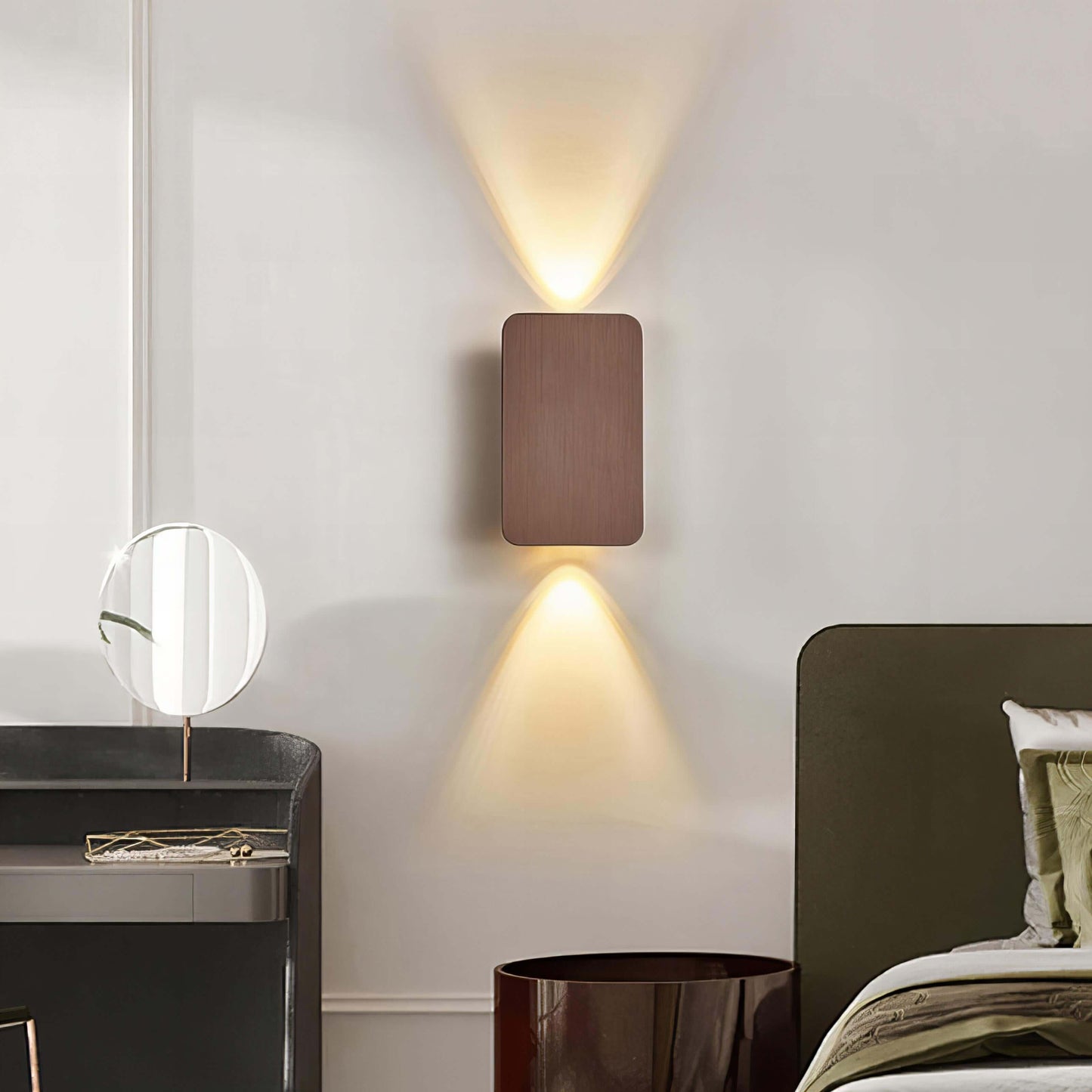 Elegant Rektangulær Vegglampe - Moderne LED Belysning