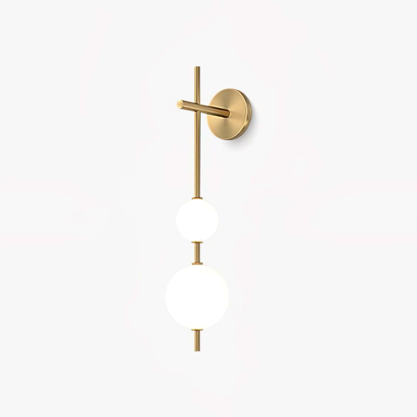 Elegant Vertikal Vegglampe i Glass